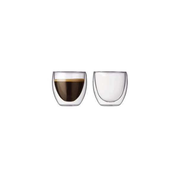 Bodum Pavina Double-Walled Glasses – 80 ml (Set of 2)