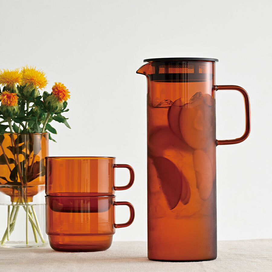 Hario Colors Stack Mug Cup – 300ml Heat-Resistant Glass Mug