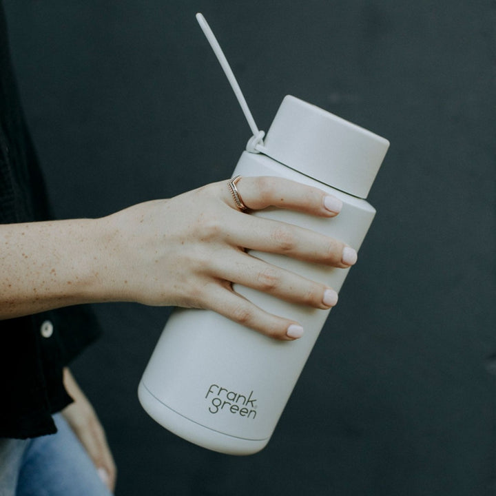 Frank Green Ceramic Reusable Bottle 1000ml with Straw Lid