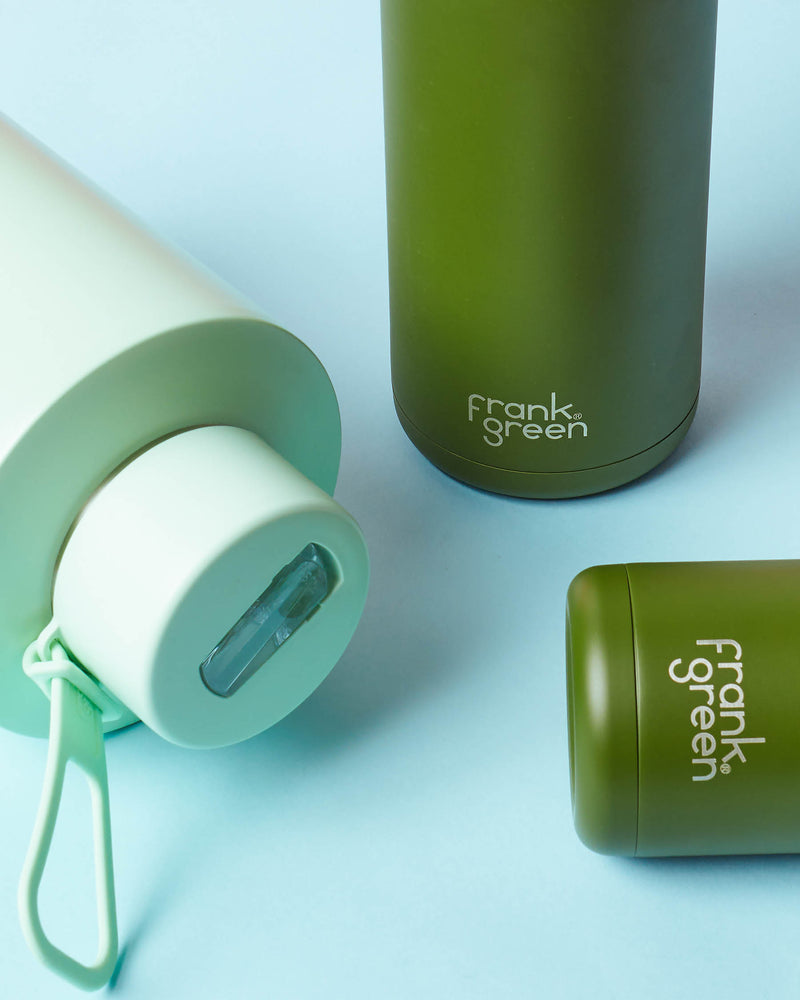 Frank Green Ceramic Reusable Bottle 1000ml with Straw Lid