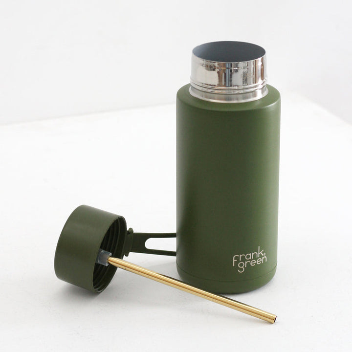 Frank Green Ceramic Reusable Bottle 1000ml with Straw Lid