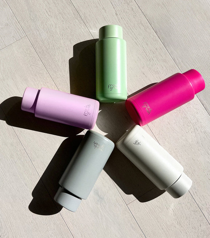 Frank Green Ceramic Reusable Bottle 1000ml with Straw Lid