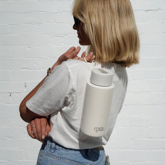 Frank Green Ceramic Reusable Bottle 1000ml with Straw Lid