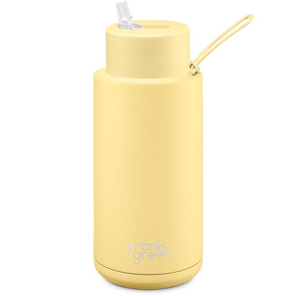Frank Green Ceramic Reusable Bottle 1000ml with Straw Lid