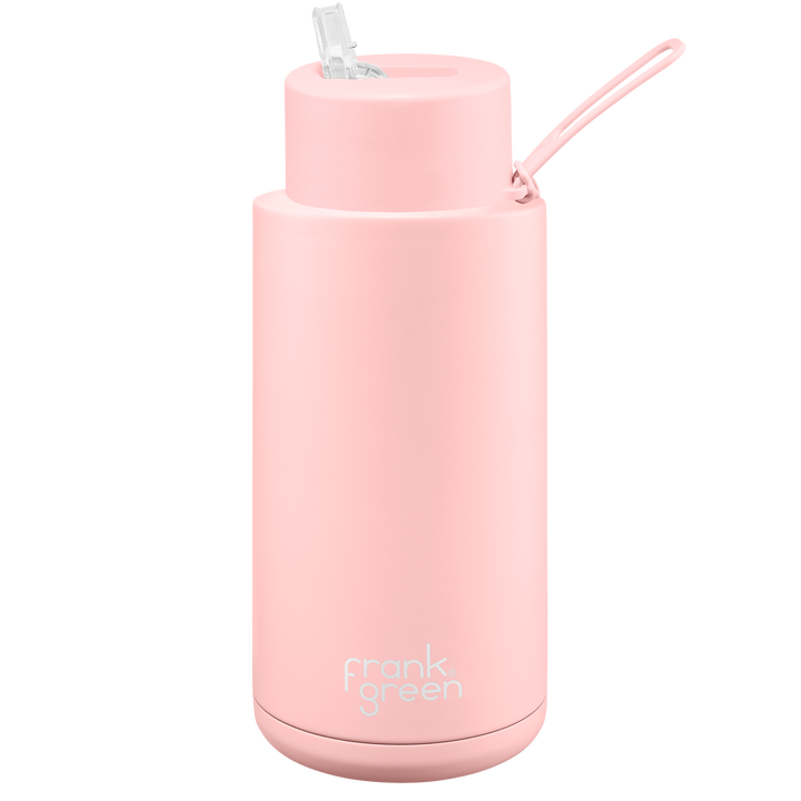 Frank Green Ceramic Reusable Bottle 1000ml with Straw Lid