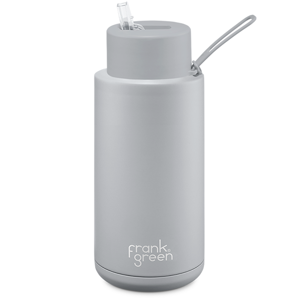 Frank Green Ceramic Reusable Bottle 1000ml with Straw Lid