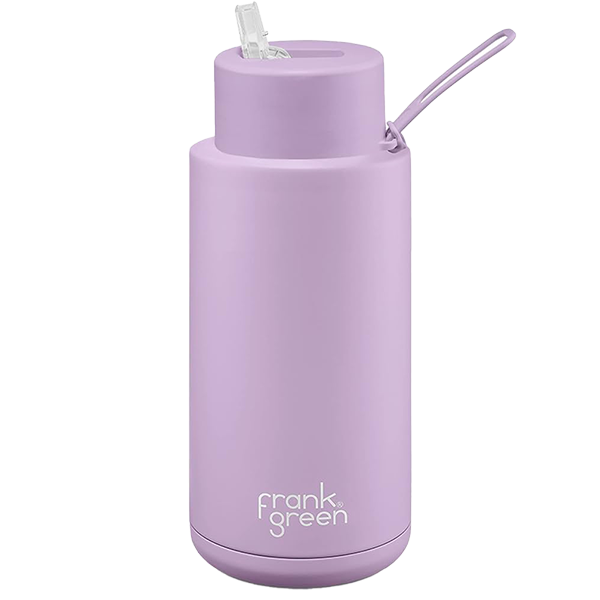 Frank Green Ceramic Reusable Bottle 1000ml with Straw Lid