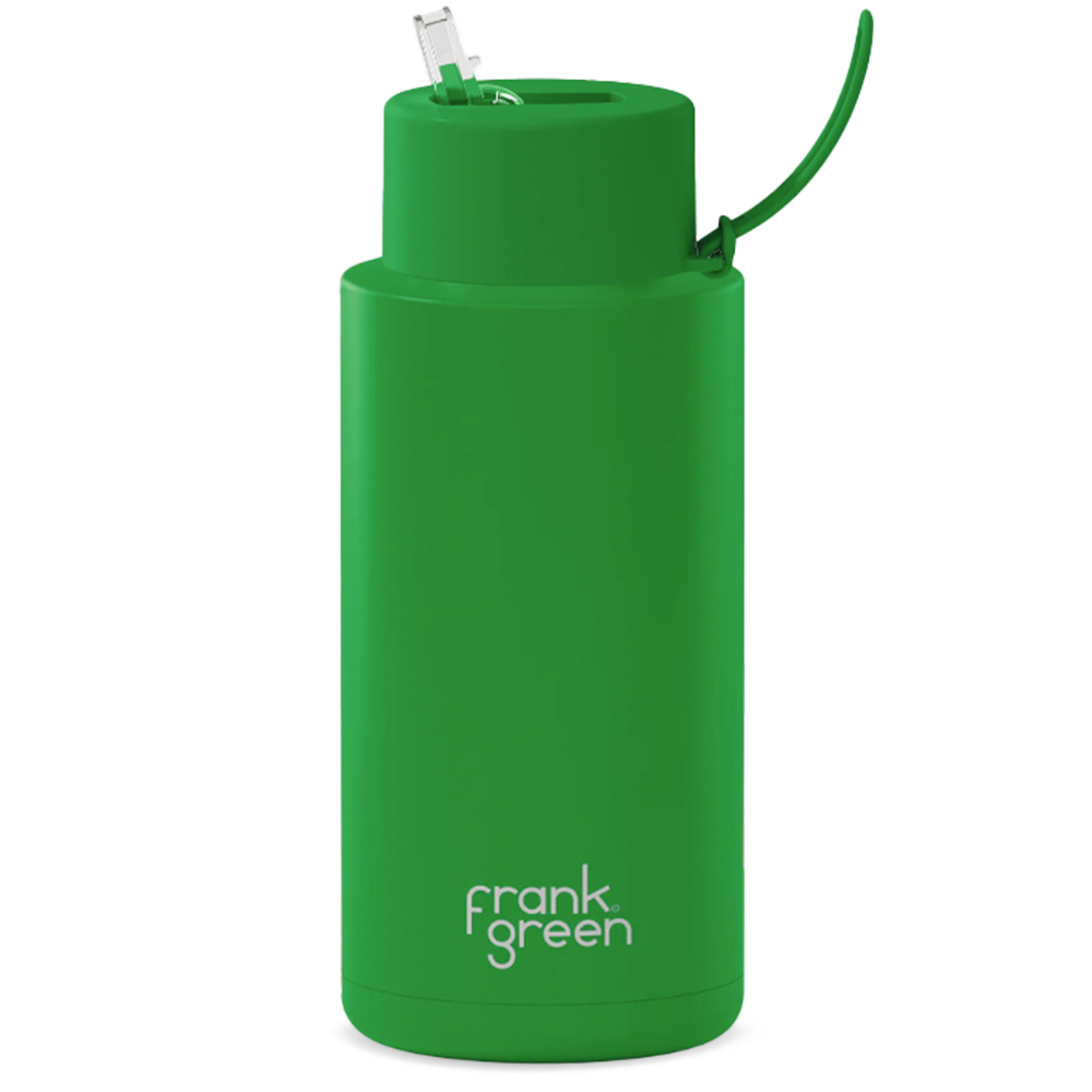 Frank Green Ceramic Reusable Bottle 1000ml with Straw Lid