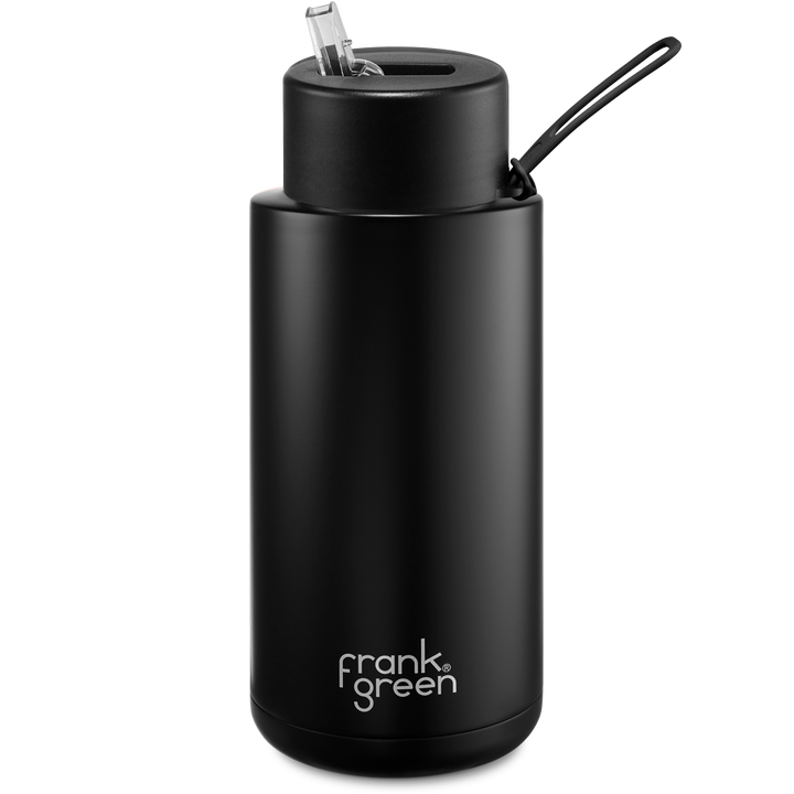Frank Green Ceramic Reusable Bottle 1000ml with Straw Lid