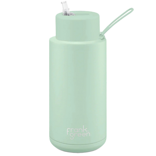 Frank Green Ceramic Reusable Bottle 1000ml with Straw Lid
