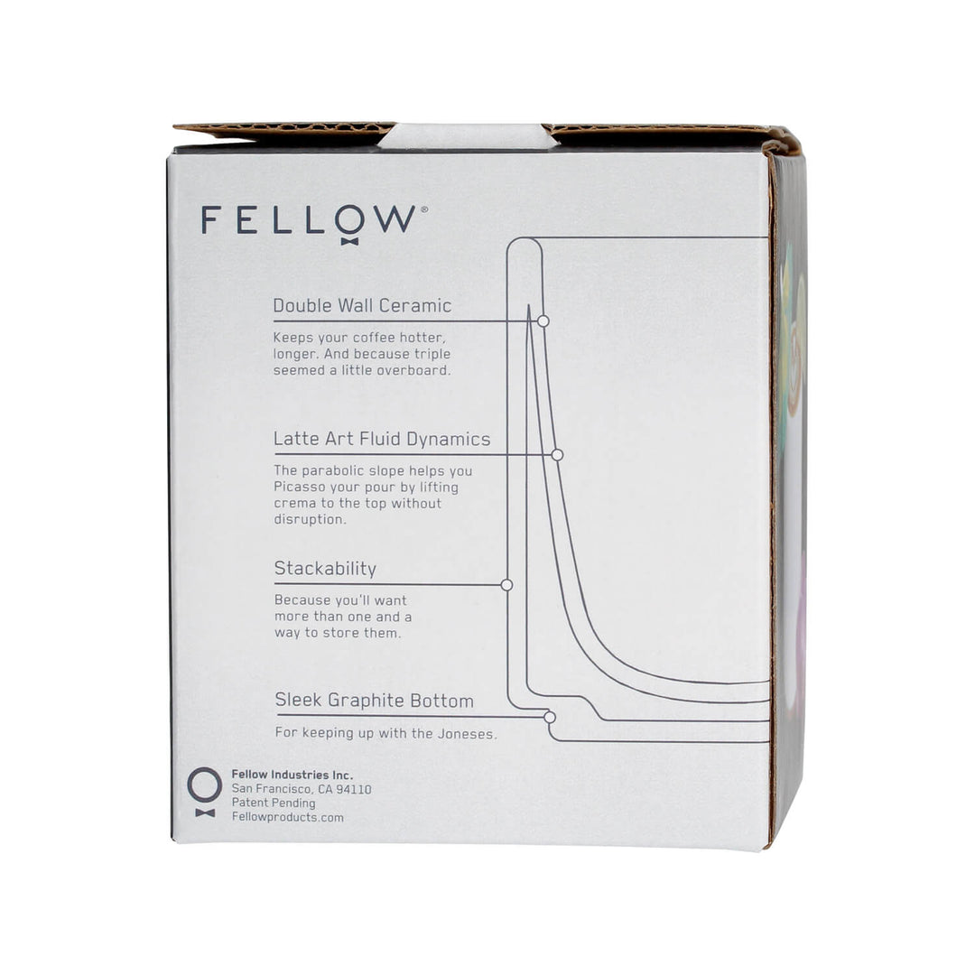 Fellow Monty Cup Collection – Espresso, Cortado, Cappuccino & Latte