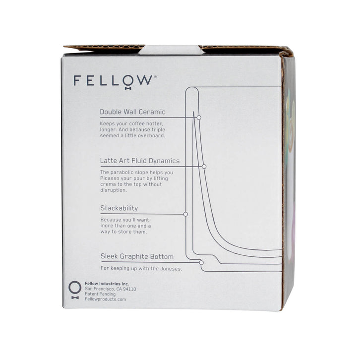Fellow Monty Cup Collection – Espresso, Cortado, Cappuccino & Latte