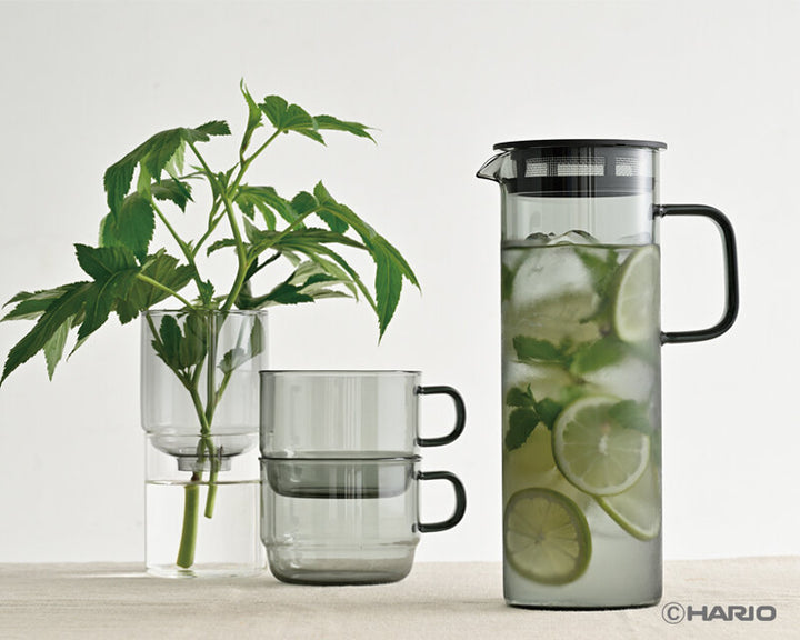 Hario Colors Stack Mug Cup – 300ml Heat-Resistant Glass Mug