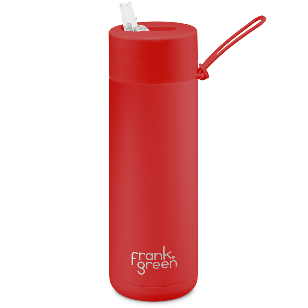 Frank Green Ceramic Reusable Bottle 595ml with Straw Lid