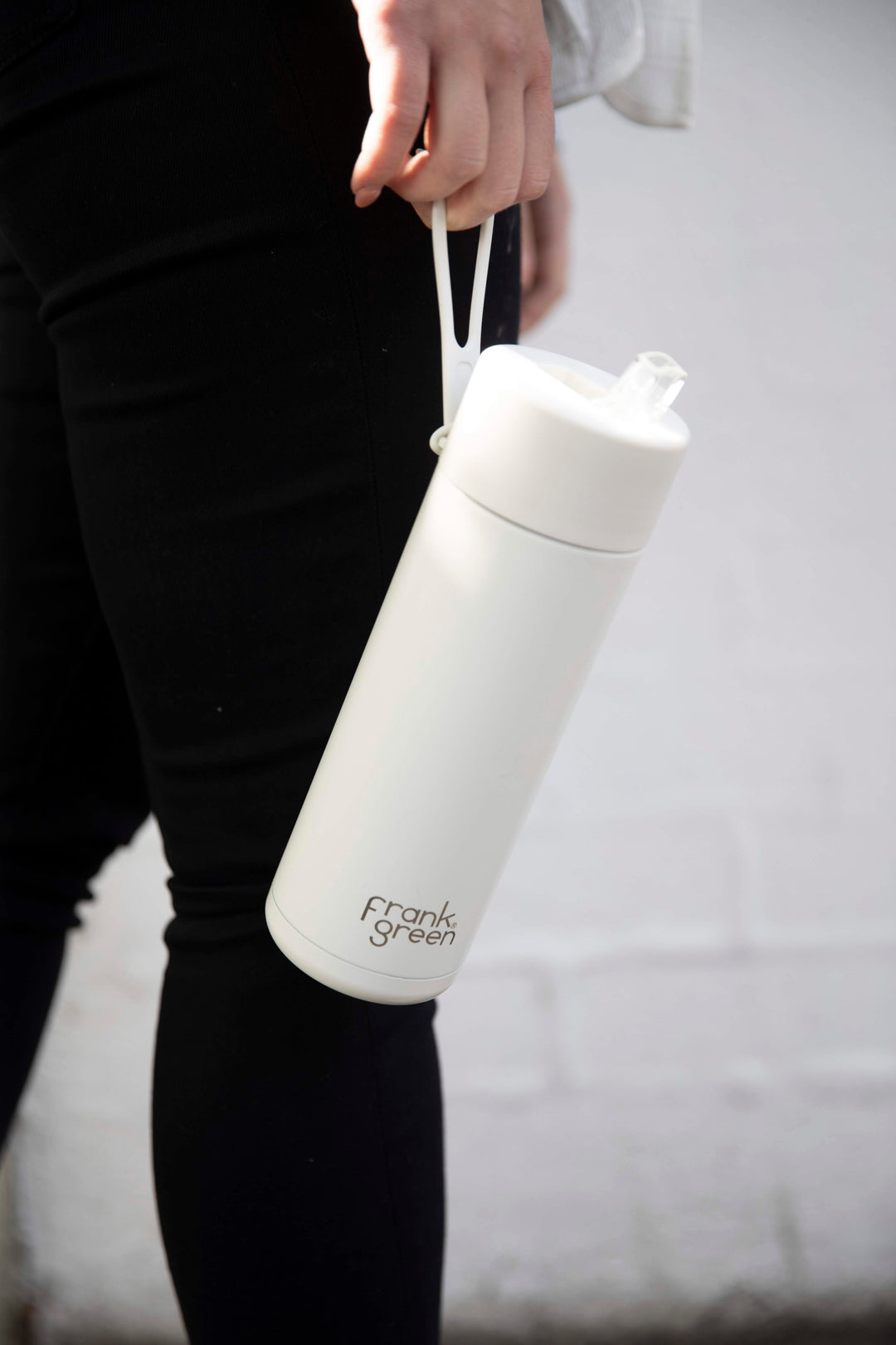 Frank Green Ceramic Reusable Bottle 595ml with Straw Lid