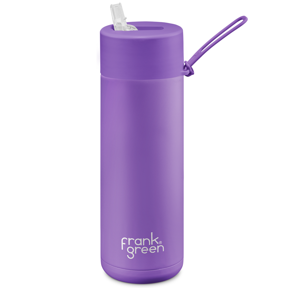 Frank Green Ceramic Reusable Bottle 595ml with Straw Lid