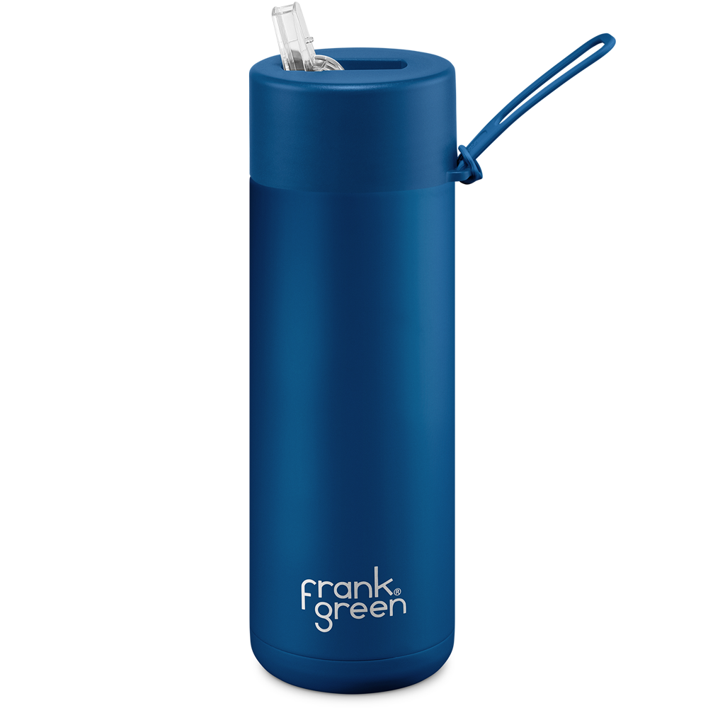 Frank Green Ceramic Reusable Bottle 595ml with Straw Lid