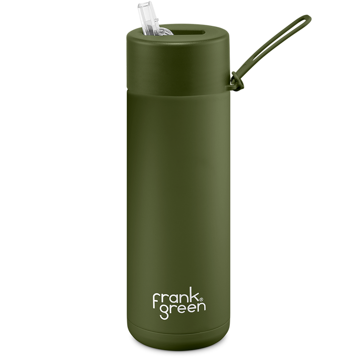 Frank Green Ceramic Reusable Bottle 595ml with Straw Lid