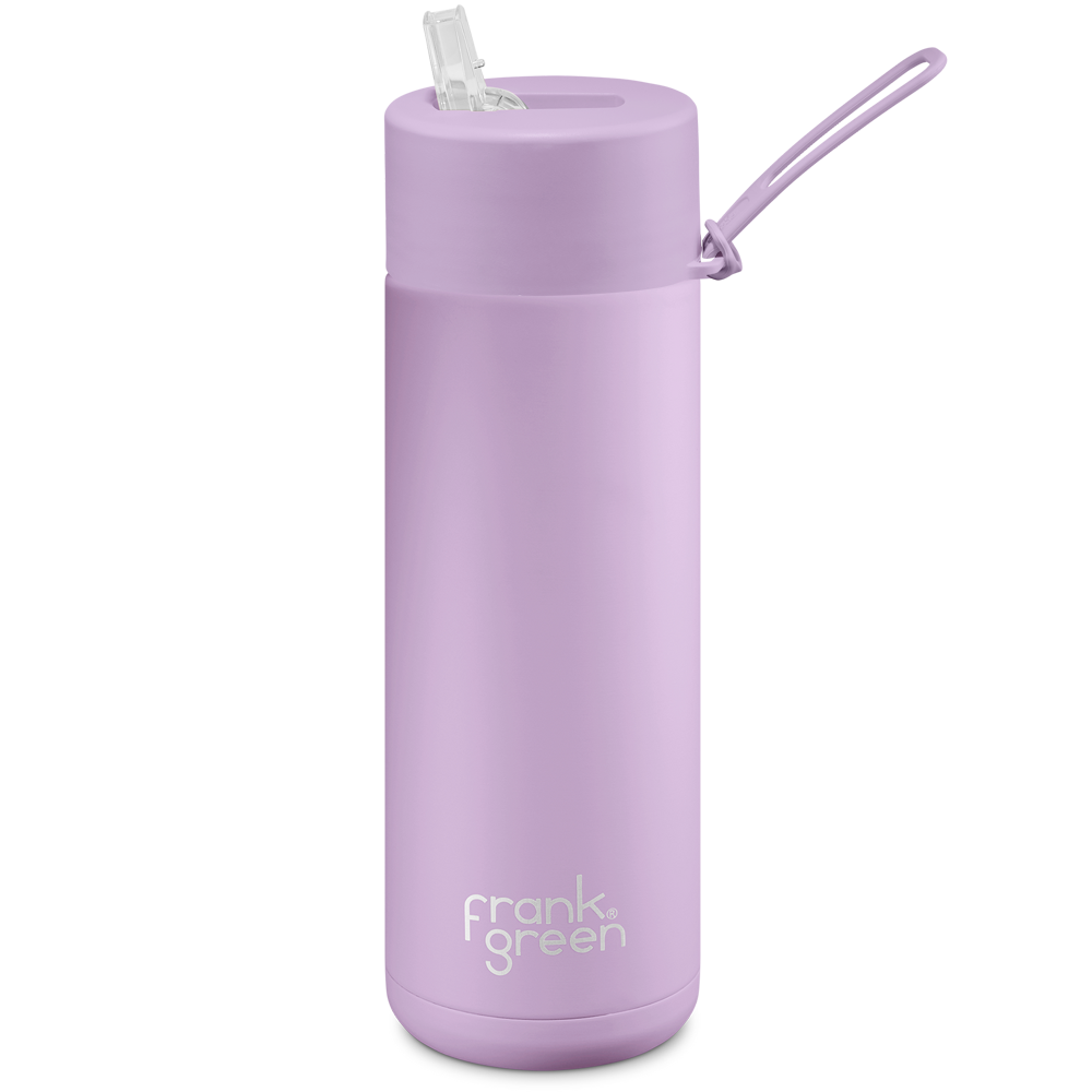 Frank Green Ceramic Reusable Bottle 595ml with Straw Lid