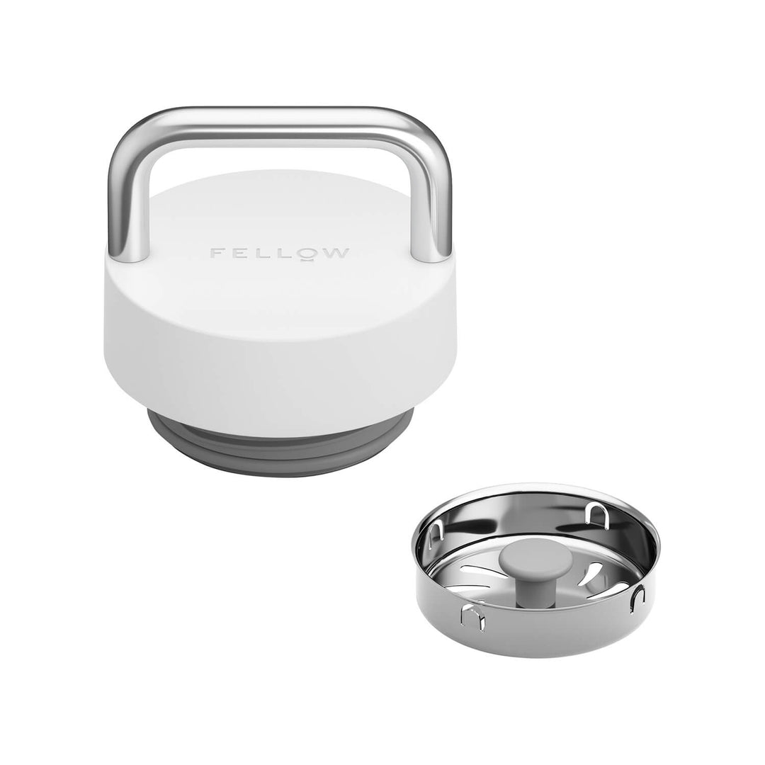 Fellow The Carry Lid – Matte White – Leak-Proof Travel Mug Lid