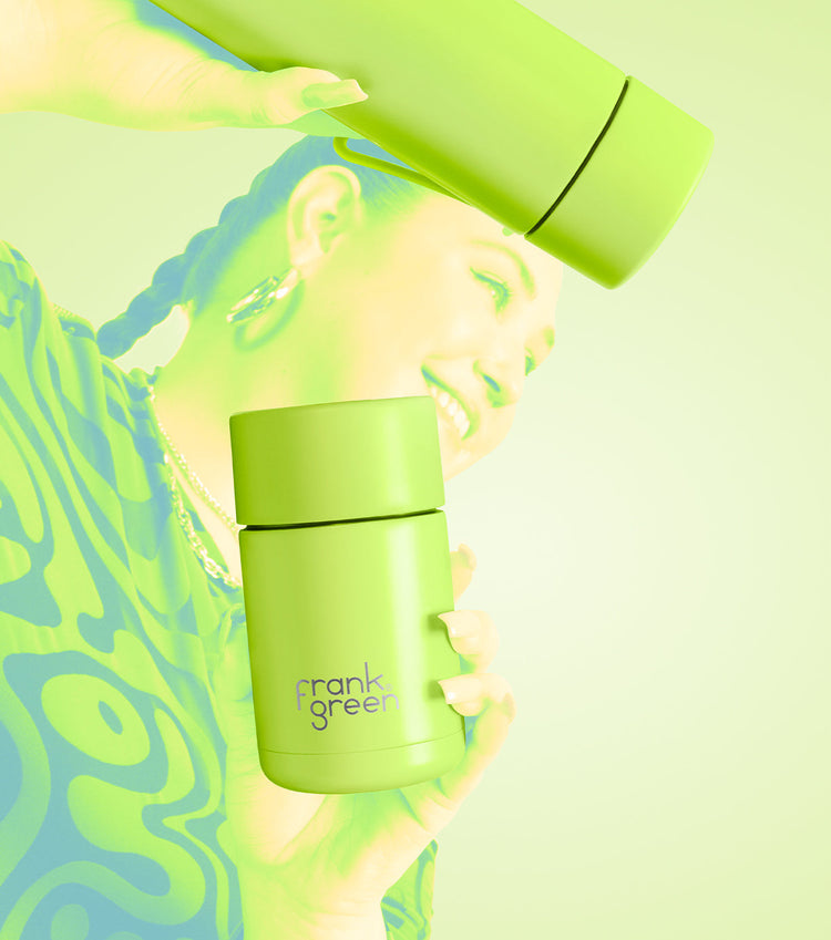 Frank Green Ceramic Reusable Bottle 595ml with Straw Lid