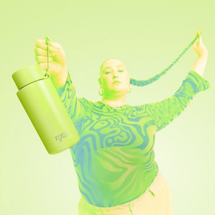 Frank Green Ceramic Reusable Bottle 595ml with Straw Lid