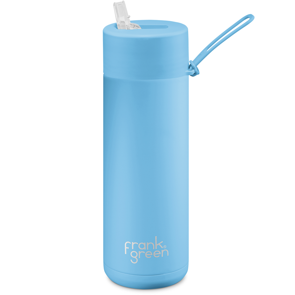 Frank Green Ceramic Reusable Bottle 595ml with Straw Lid