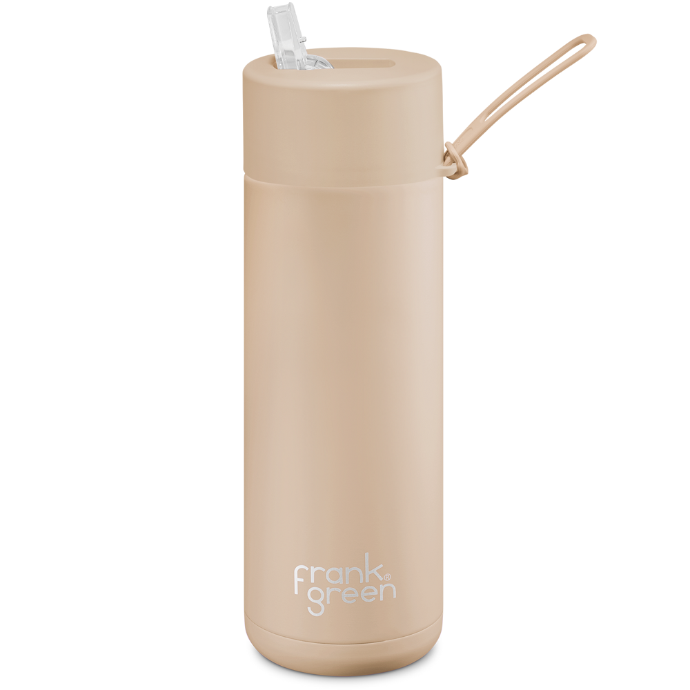 Frank Green Ceramic Reusable Bottle 595ml with Straw Lid