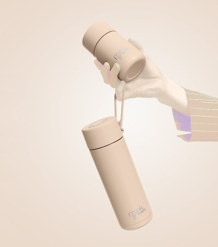 Frank Green Ceramic Reusable Bottle 595ml with Straw Lid