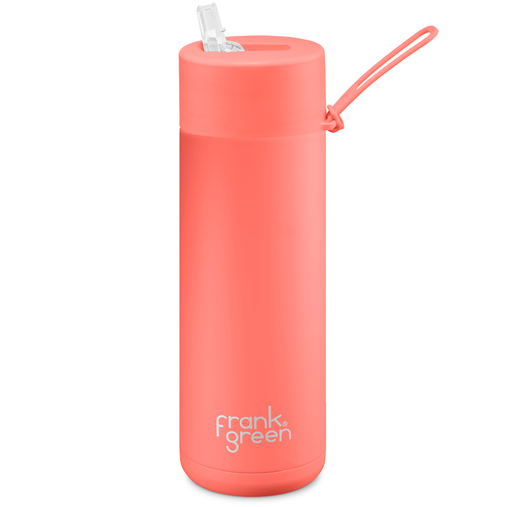 Frank Green Ceramic Reusable Bottle 595ml with Straw Lid