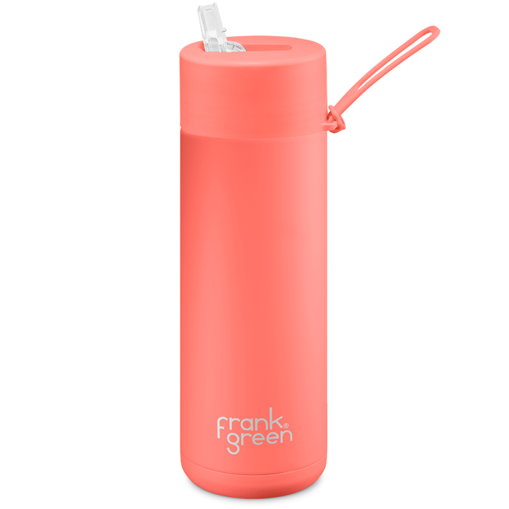 Frank Green Ceramic Reusable Bottle 595ml with Straw Lid
