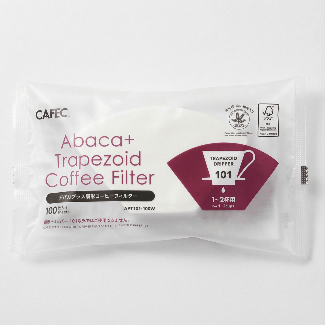 Cafec ABACA+ Trapezoid Paper Filter - Barista Delight