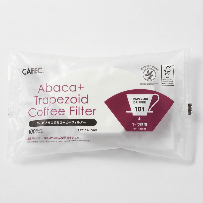 Cafec ABACA+ Trapezoid Paper Filter - Barista Delight