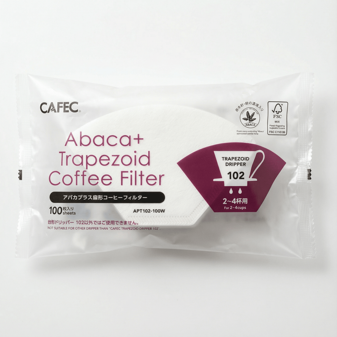 Cafec ABACA+ Trapezoid Paper Filter - Barista Delight