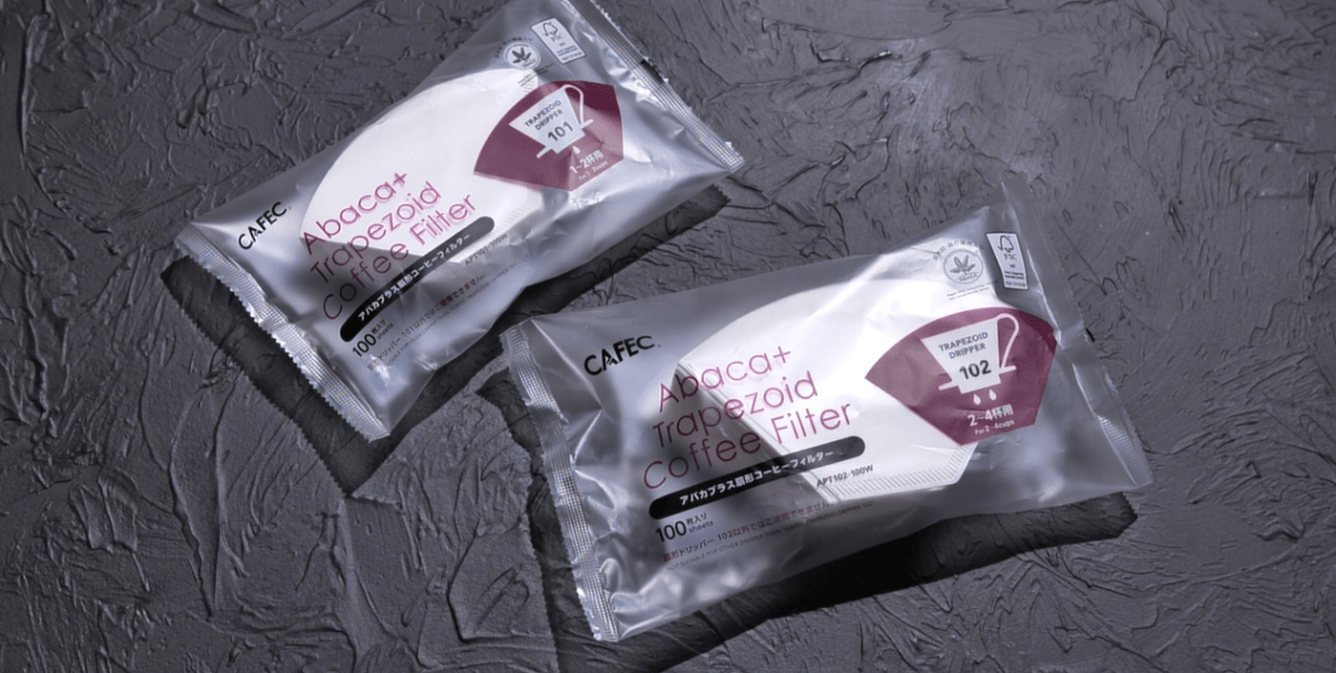Cafec ABACA+ Trapezoid Paper Filter - Barista Delight