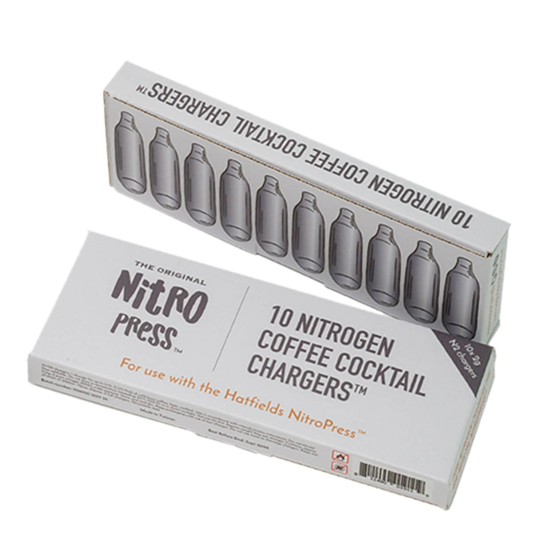 Hatfields Pure Nitrogen Cartridges – 10 Pack for Coffee & Beverages