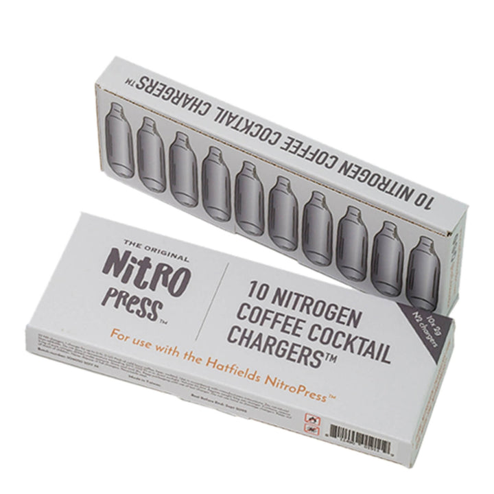 Hatfields Pure Nitrogen Cartridges – 10 Pack for Coffee & Beverages