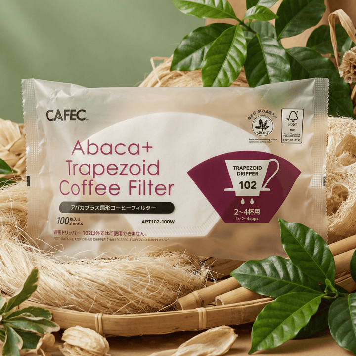 Cafec ABACA+ Trapezoid Paper Filter - Barista Delight