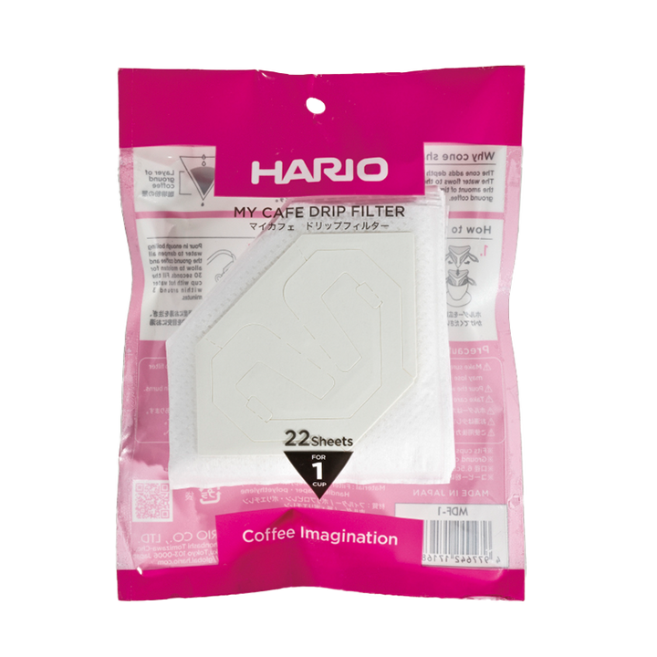 Hario My Cafe Drip Filter 01 – 22 Disposable Drip Bags