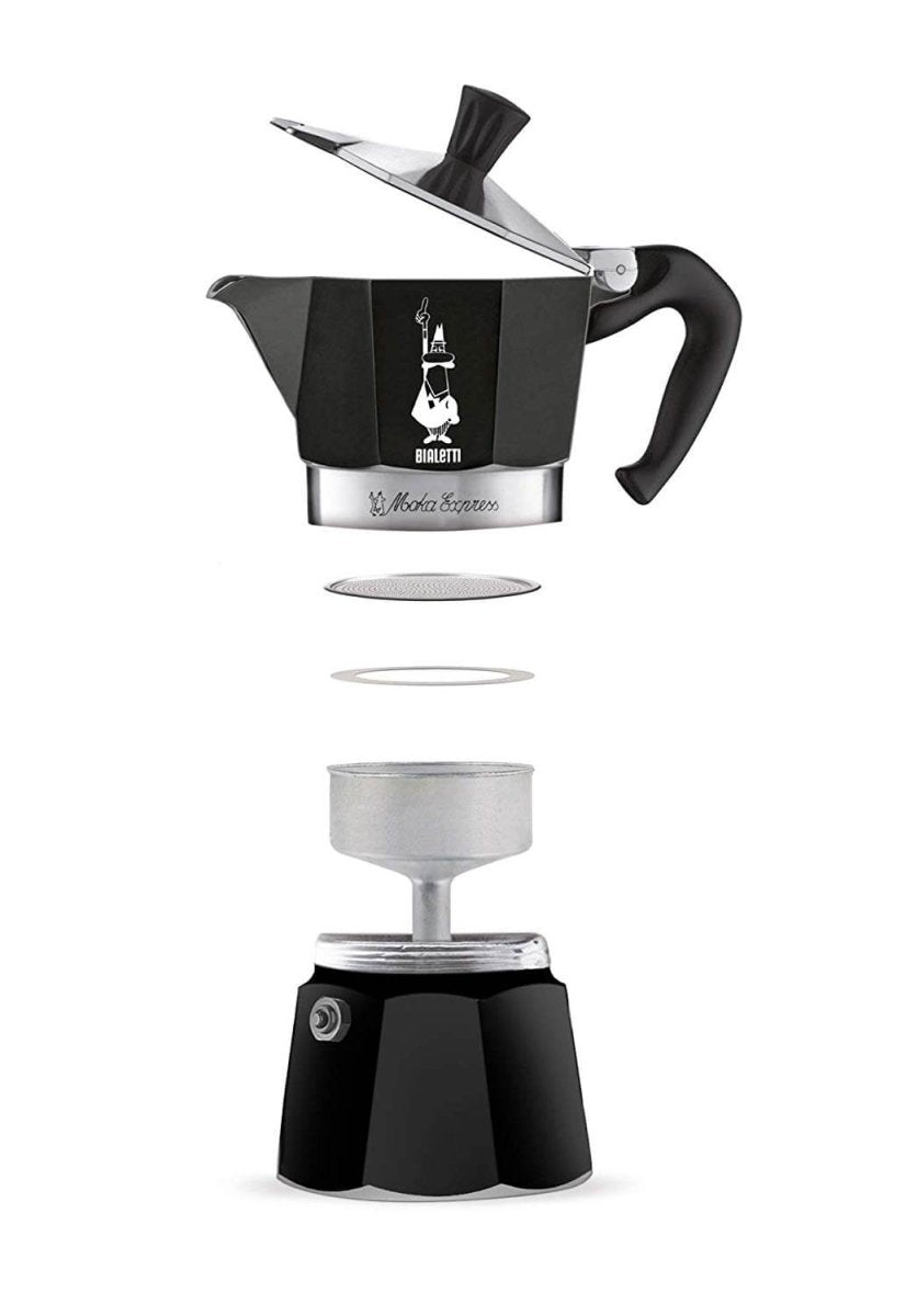 Bialetti Moka Express Black Moka Pot - Barista Delight
