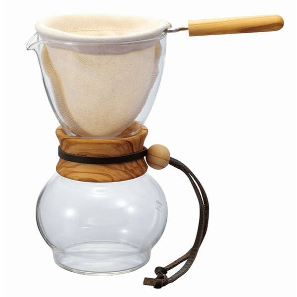 Hario Drip Pot Woodneck with Olive Wood Handle