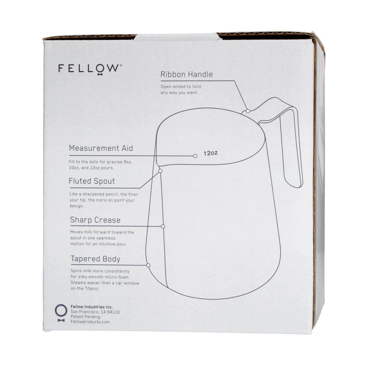 Fellow Eddy Steaming Pitcher – Precision Tool for Latte Art - Barista Delight