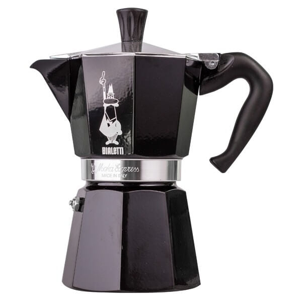 Bialetti Moka Express Black Moka Pot - Barista Delight