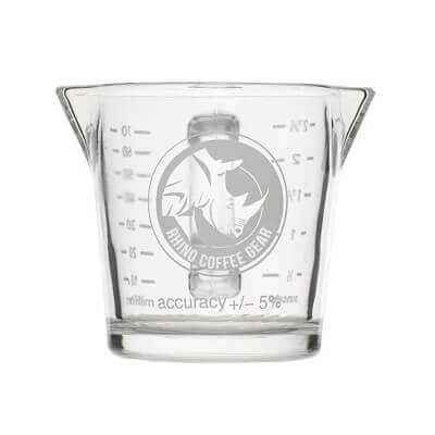 Rhino Coffee Gear Glass Measuring Cups for Espresso