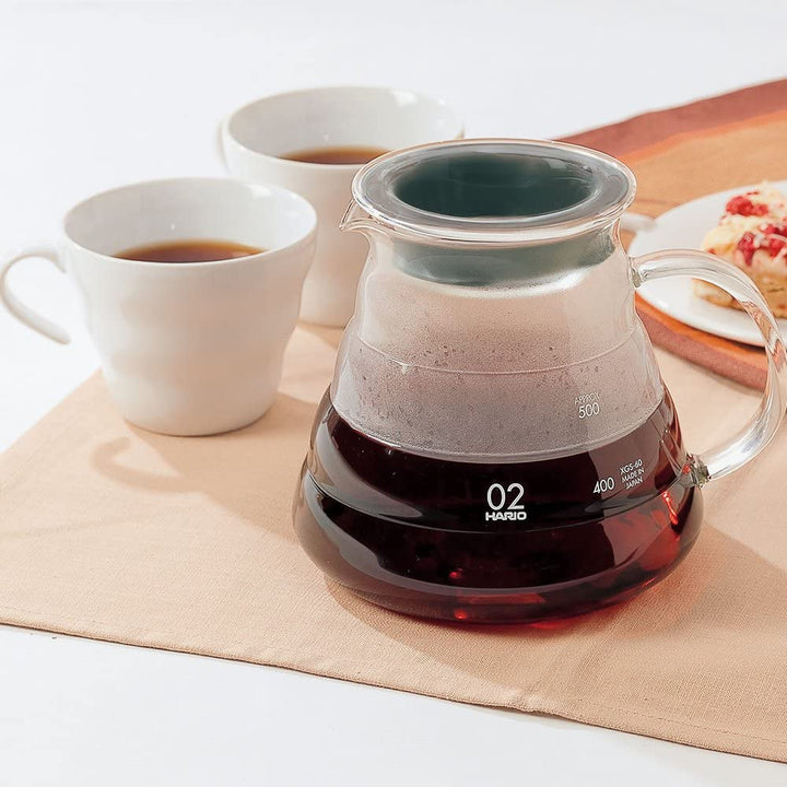 Hario V60 Range Server 600ml – Bloom Series Glass Coffee Server