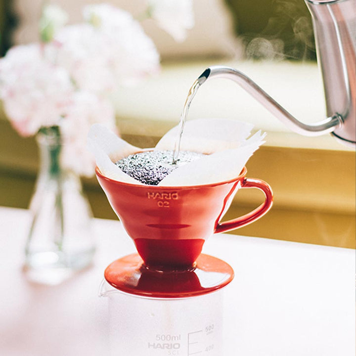 Hario V60 - 02 Ceramic (Red & White) - Barista Delight