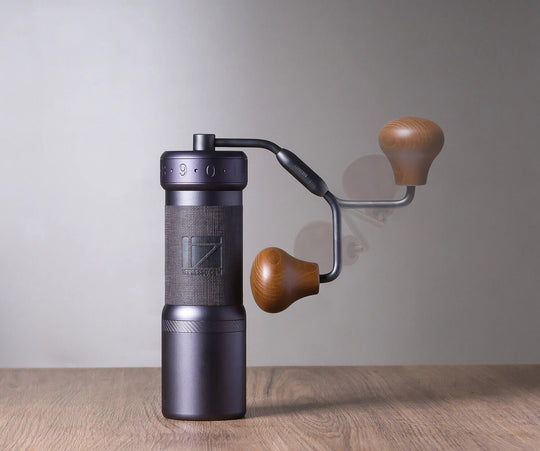 1Zpresso K-Ultra Manual Coffee Grinder – Silver & Iron Grey