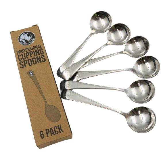 Rhino Professional Cupping Spoon - Stainless Steel (6 pcs. Set) - Barista Delight