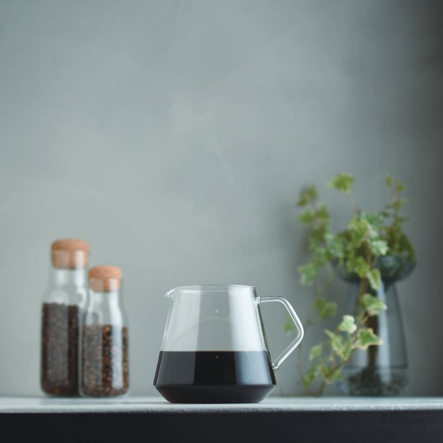 Kinto SCS - S02 Coffee Server – 600ml Heat - Resistant Glass Carafe - Barista Delight