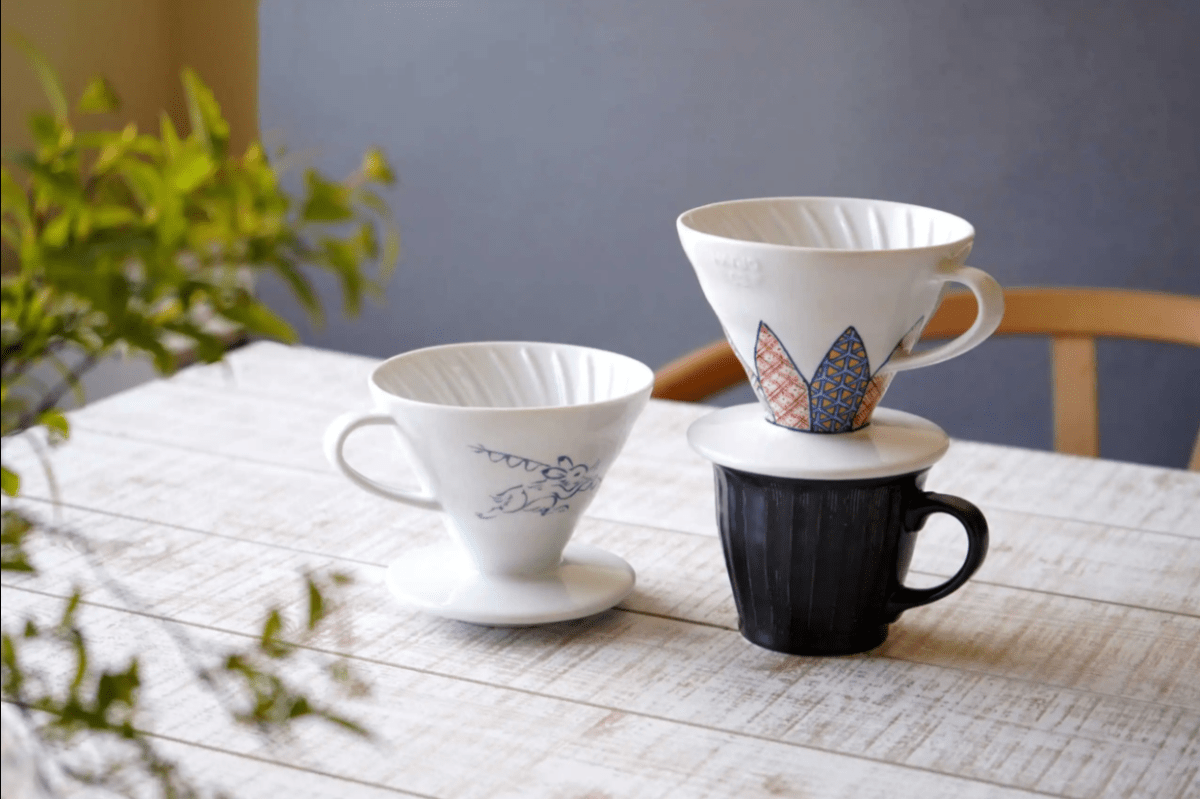 Hario V60 - 02 Ceramic Dripper – Tachikichi Shozui and Choju Giga Editions - Barista Delight